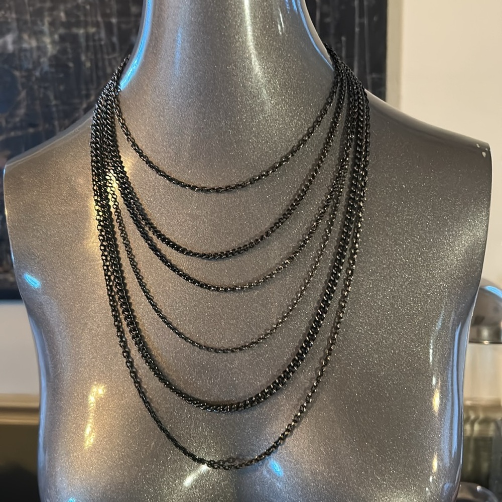 Multi Strand Chain Necklace